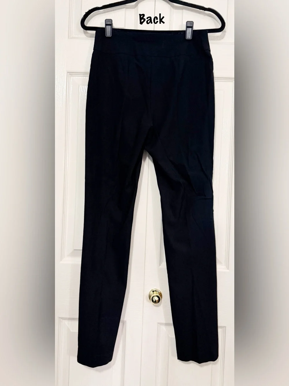 Style & Co. Black Straight-Leg Zip Detail Pants